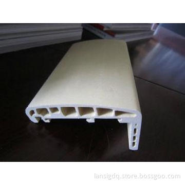 White Wood Plastic Composite WPC Profile For Indoor Decorat